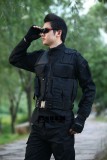 美国SWAT黑色特警/特勤作战套服-带魔术贴10121