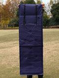 蓝色九点式野营/露营自动充气垫带枕头 单人气垫床 单人睡垫16048